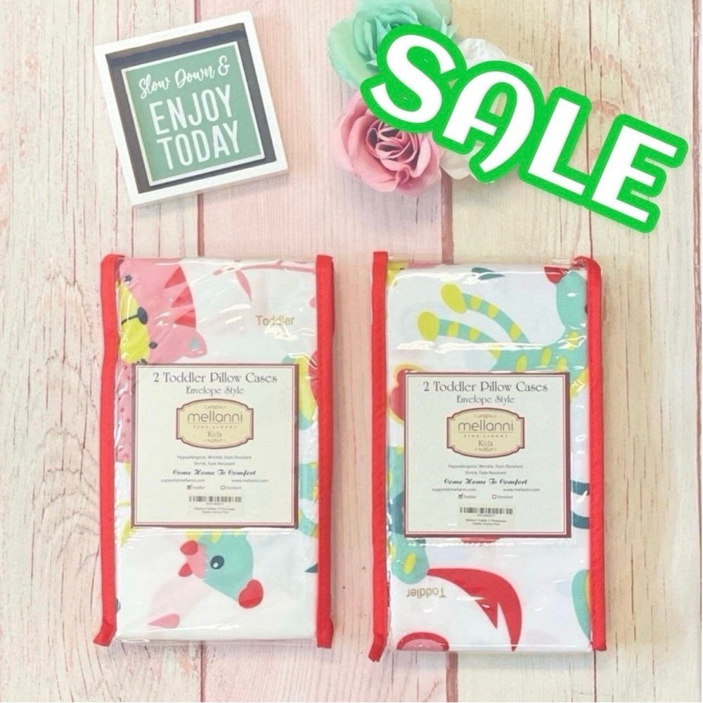 ‼️CLEARANCE SALE‼️ Mellanni Animal Print Toddler Pillowcases Set X4